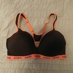 Xoxo Black & Pink Sports Bra